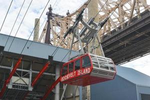 teleférico da ilha de roosevelt, manhattan, nova york foto