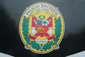 símbolo da polícia nacional do peru foto