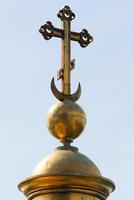 o cênico marco icônico da catedral de saint isaacs em são petersburgo, rússia foto