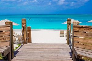 bela paisagem tropical na ilha providenciales nas turks e caicos, caribe foto