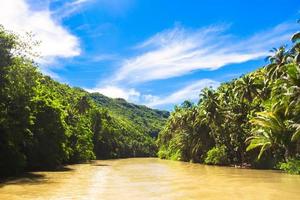 rio loboc tropical na ilha bohol nas filipinas foto