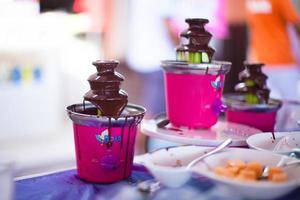 fondue de chocolate para crianças foto