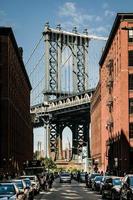 Ponte de Manhattan vista de Dumbo, Nova York foto