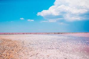lago salgado sasyk-sivash na crimeia em evpatoria foto