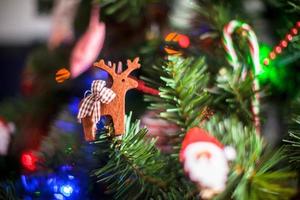 decorando árvore de natal foto