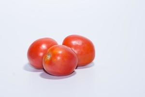tomates no fundo branco foto