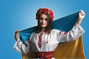 conceito patriótico da ucrânia foto