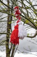 martisor decoração tradicional para o dia da baba marta foto