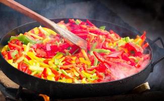 comida ao disco de arado típica da gastronomia argentina foto