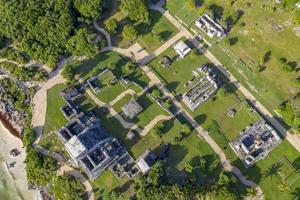 tulum maya ruínas vista aérea panorama foto