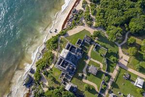 tulum maya ruínas vista aérea panorama foto
