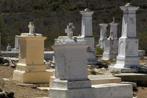 antigo cemitério mexicano em el triunfo aldeia mineira baja california sur foto