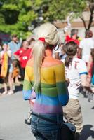 Montreal, Canadá - 18 de agosto de 2013 - parada do orgulho gay foto