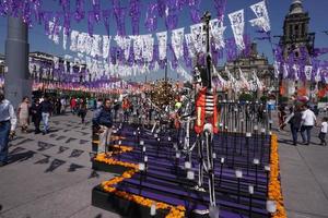 cidade do méxico, méxico - 5 de novembro de 2017 - celebração do dia dos mortos foto