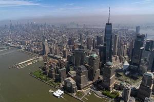 cidade de nova york vista aérea de manhattan foto