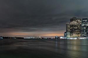 nova york vista noturna do brooklyn foto