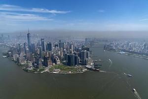 vista aérea de manhattan foto