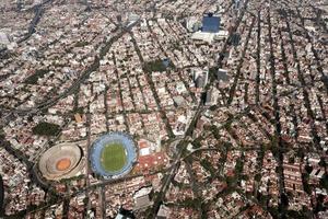 cidade do méxico estádio vista aérea paisagem urbana panorama foto