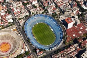 cidade do méxico estádio vista aérea paisagem urbana panorama foto