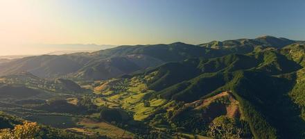 Mirante de Takaka Hills em Nelson, Nova Zelândia foto