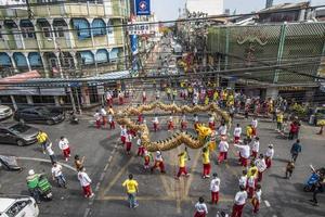 festival do deus chinês em talat phlu, tailândia 2022 foto