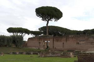 fóruns imperiais em roma em dia nublado foto