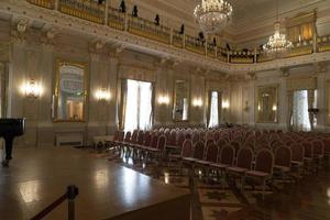 veneza, itália - 15 de setembro de 2019 - vista interior do teatro la fenice foto