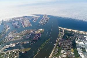 canais de rotterdam mar vista aérea panorama foto