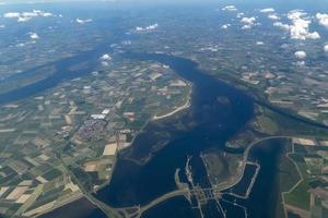 canais de rotterdam mar vista aérea panorama foto