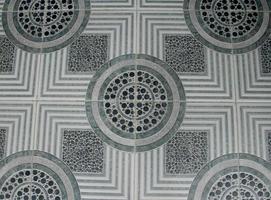 piso com estilo de design de padrão de cerâmica cinza foto