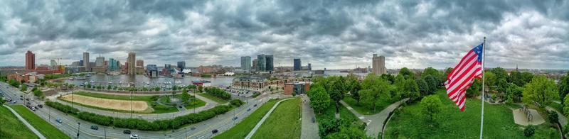 baltimore vista aérea panorama paisagem urbana foto