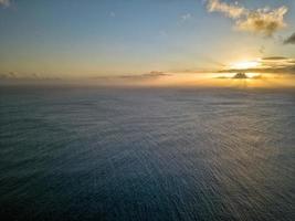 rarotonga polinésia vista aérea do paraíso tropical da ilha cook foto