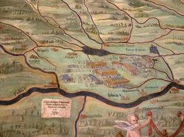 cidade do vaticano, roma - 26 de fevereiro de 2022 - famosos mapas geográficos murais foto