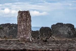 taputapuatea marae de raiatea polinésia francesa sítio arqueológico da unesco foto