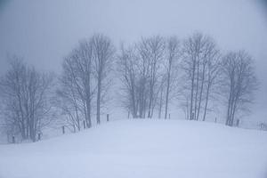 paisagem de inverno nos alpes austríacos foto