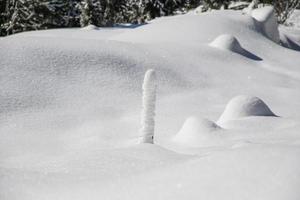 paisagem de inverno nos alpes austríacos foto