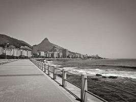 Sea Point Beach Promenade na Cidade do Cabo, África do Sul. foto