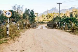 paisagem rural no leste da ásia foto