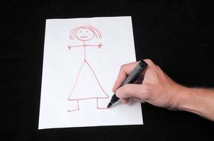 desenhando um personagem simples foto