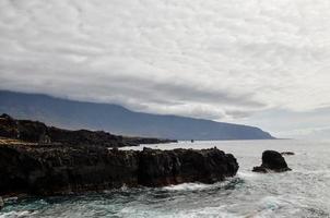 vista panorâmica da costa foto