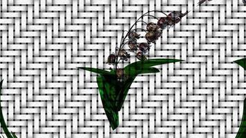 renderização digital de fundo floral abstrato foto