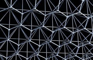 estrutura hexagonal trançada de aço inoxidável para telhado foto