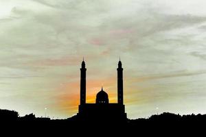 bela vista da mesquita foto