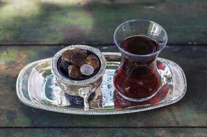 xícara de chá turco foto