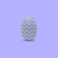 Feliz Páscoa. lindo ovo roxo com padrão diferente no fundo roxo. foto