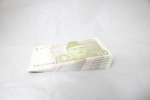 Nota da moeda paquistanesa de 10 rupias foto