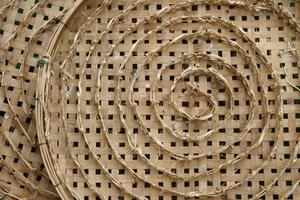 cesta de bambu para ninho de bicho-da-seda foto