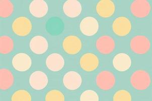 fundo de design gráfico de estilo polkadot de cor pastel. foto