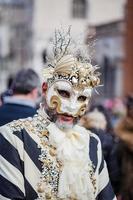 veneza, itália - fevereiro de 2019 carnaval de veneza, tradição típica italiana e festividade com máscaras foto