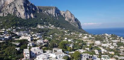 paisagem urbana na ilha capri foto